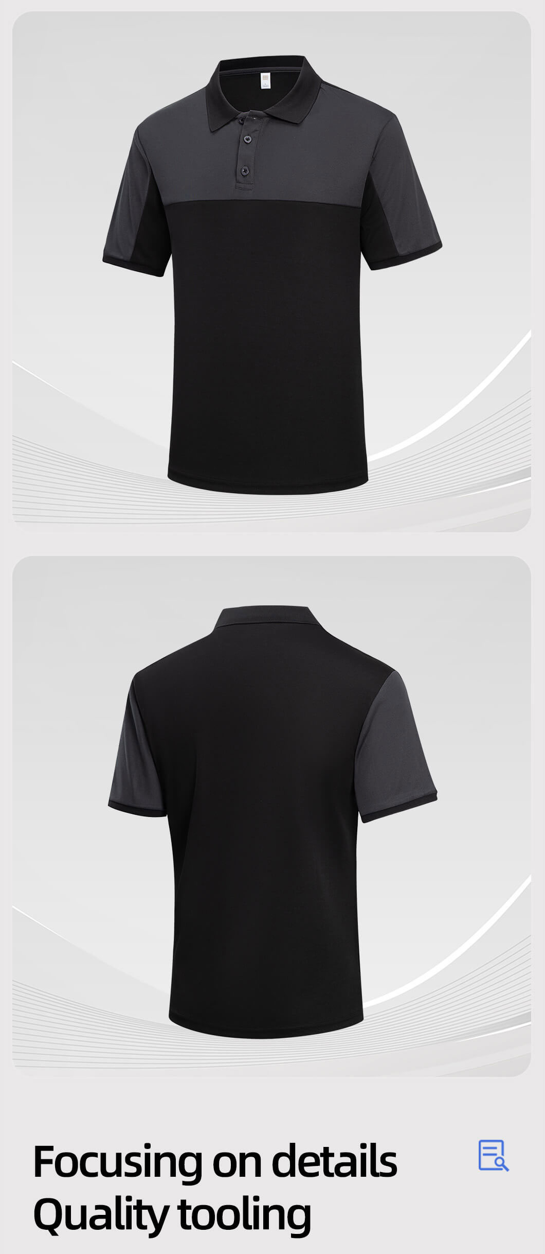 Breathable quick-drying work T-shirt7